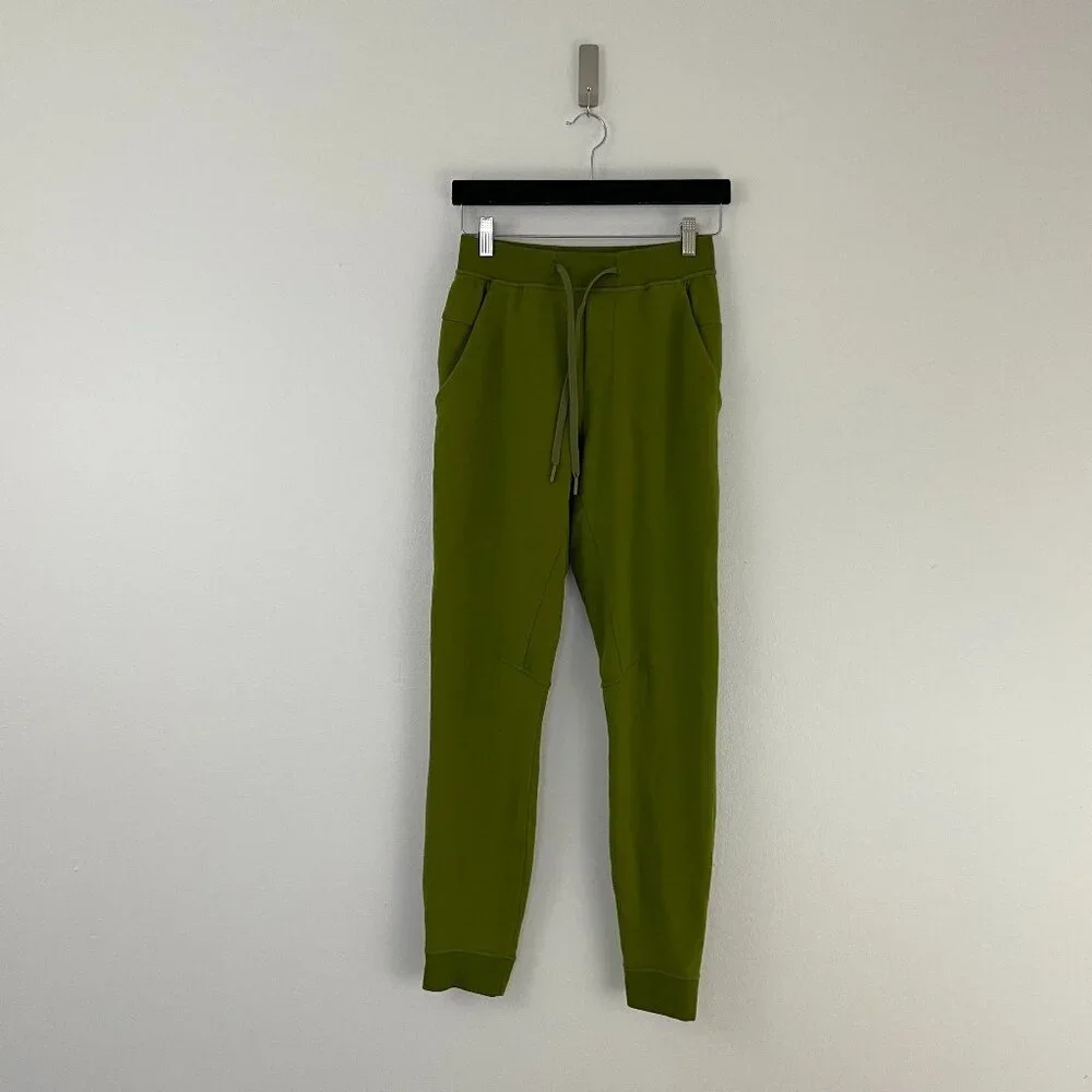 Lululemon City Sweat Pull On Jogger Pants in Juniper Green Men's Size XS